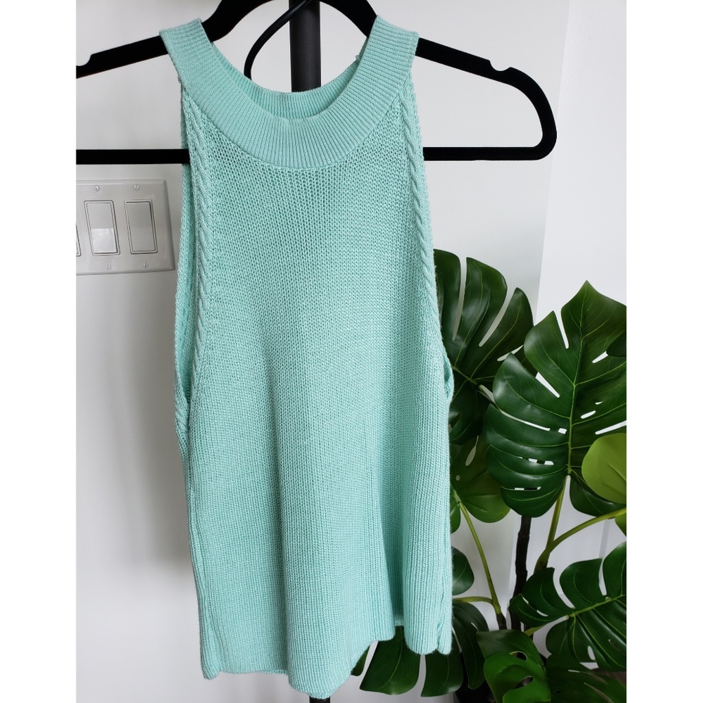 Teal Knit Tank Top